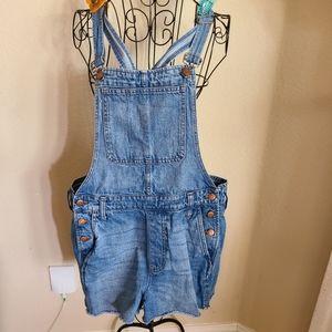 Madewell Denim Overall Shorts